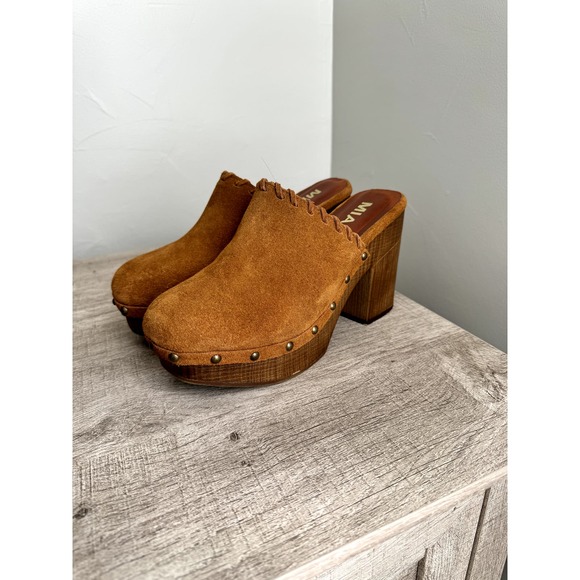 Mia Y2K Wooden Slip On Clogs - Picture 2 of 7
